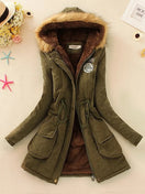 Switch Autumn Winter Women’s Hooded Slim Coat 1 image