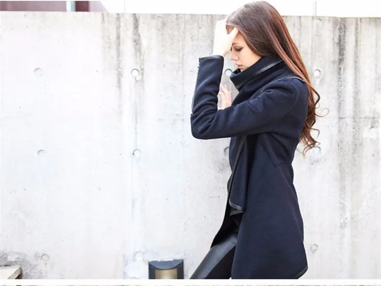 Women’s Trench Coat Long Cashmere Woolen Overcoat