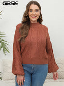 Switch GIBSIE Plus Size Women&#39;s Short Sweaters - Autumn Winter 1 image