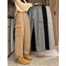 Switch Plus Velvet Cargo Pants High Waist Drawstring Baggy 1 image