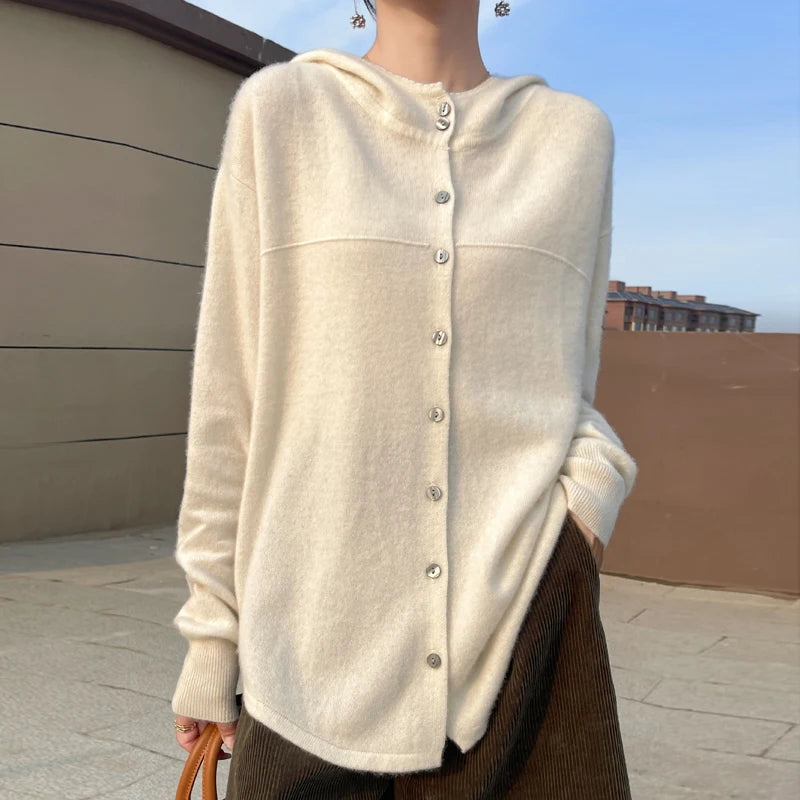 Fall/Winter  Women's Pure Wool Cardigan