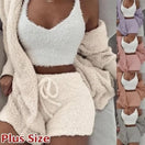 Switch 3PCS Thickened Warm Sleepwear Set for Winter 1 image