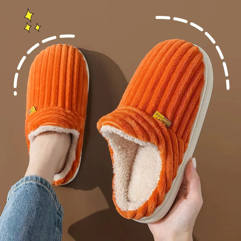 Evshine Women’s Plush Furry Winter Slippers