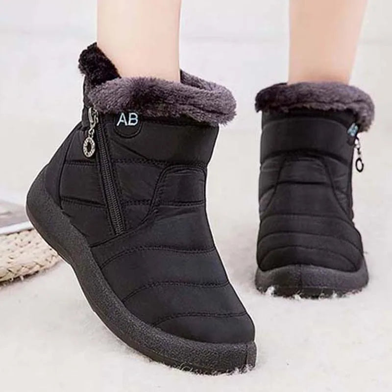 Women's Waterproof Winter Boots with Soft Fur | Alfadarling