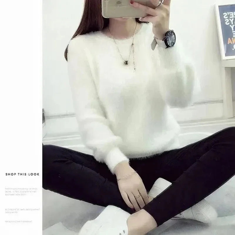 Women’s Puff Sleeve Knitted Sweater