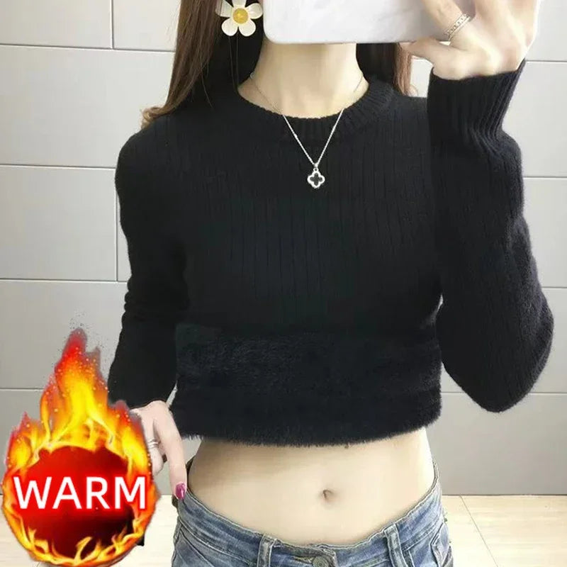 Women’s Puff Sleeve Knitted Sweater