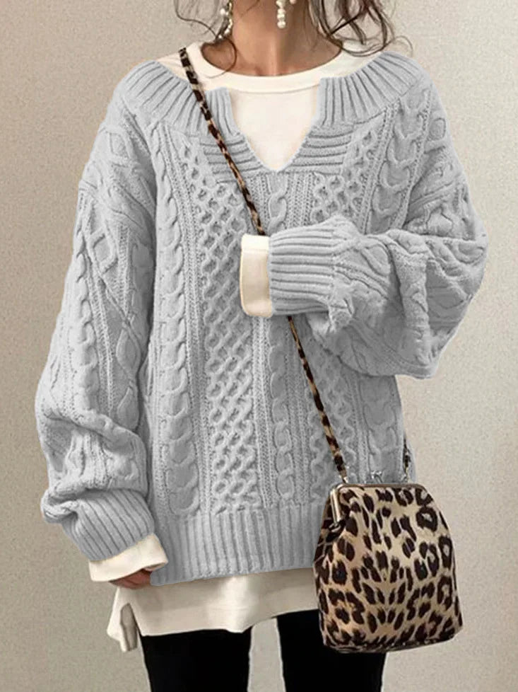 Retro Pullovers with Half Open Collar