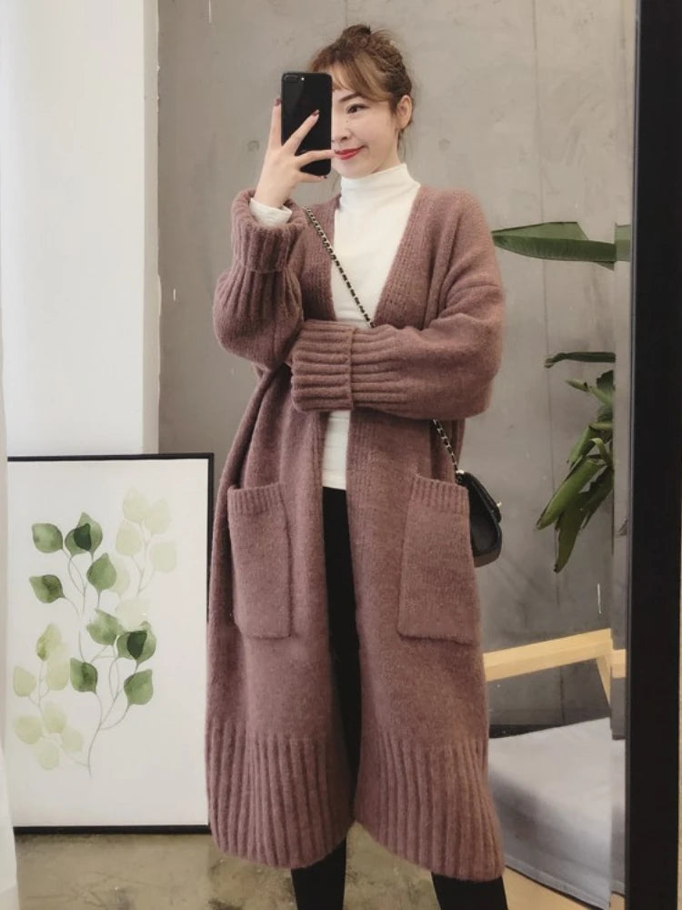 Autumn Winter Women’s Vintage Knitted Cardigan