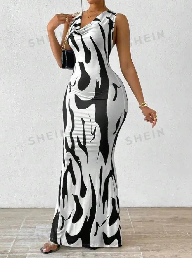 Chic Summer Bodycon Maxi Dress