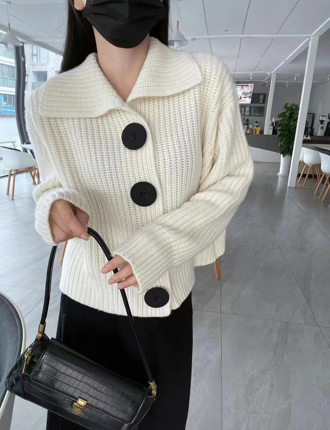 Cozy Chunky Knit Cardigan Jacket for Women