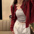 Switch Alobee Red Knit Cardigan for Women 1 image