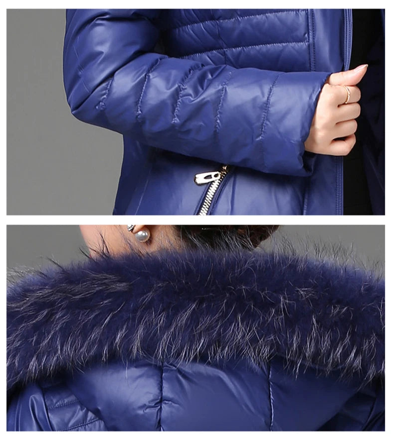 Shengyu Boya Over-The-Knee Long Down Jacket