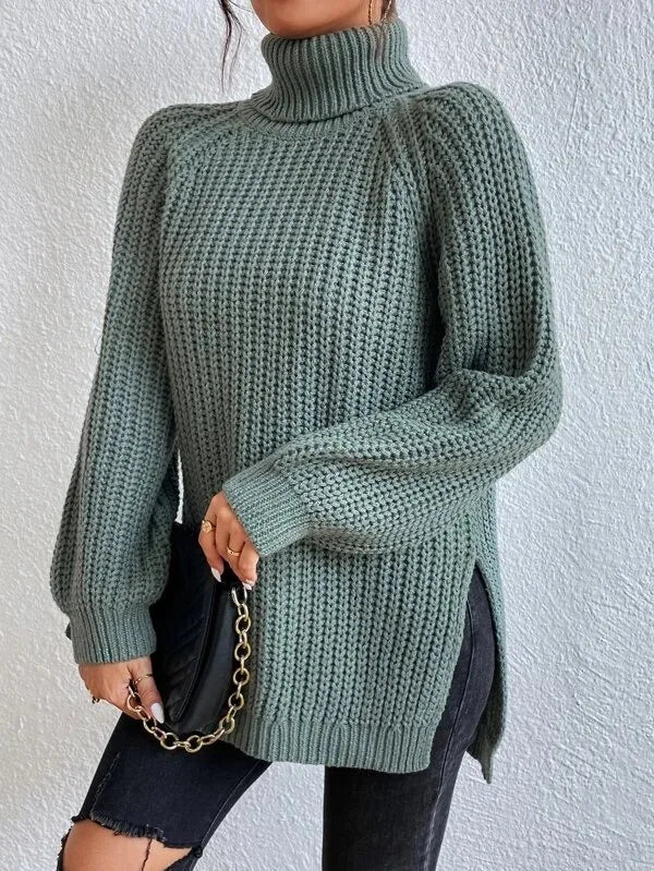 Elegant Oversized Winter Turtleneck Sweater