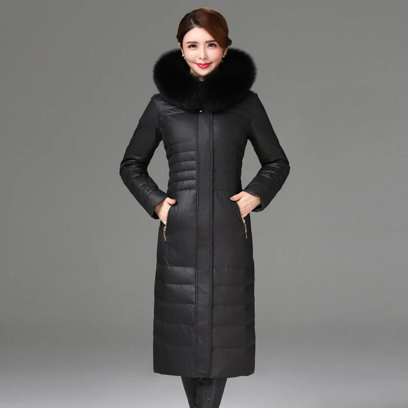 Shengyu Boya Over-The-Knee Long Down Jacket