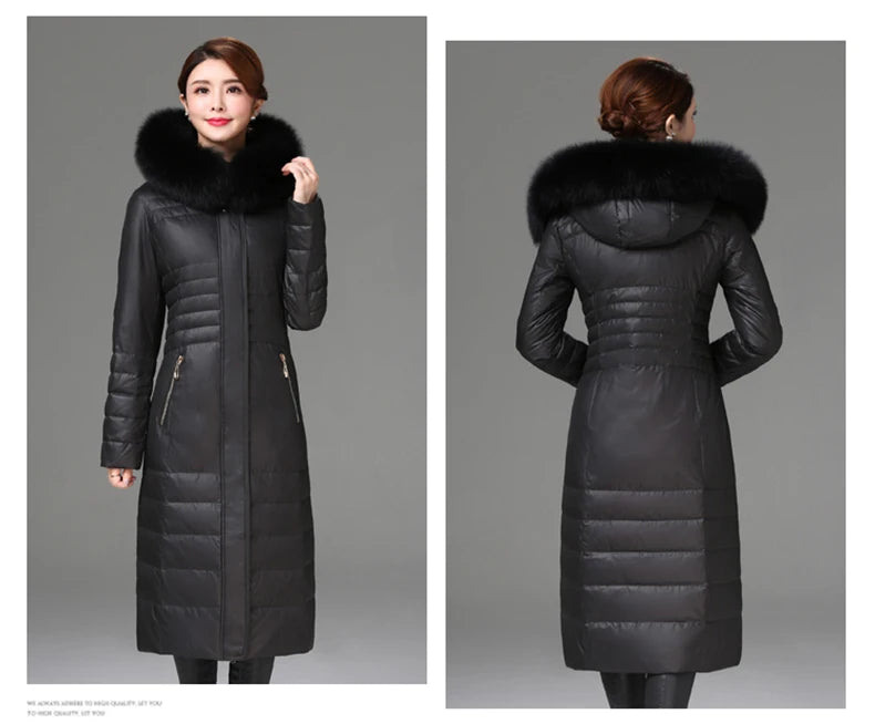 Shengyu Boya Over-The-Knee Long Down Jacket