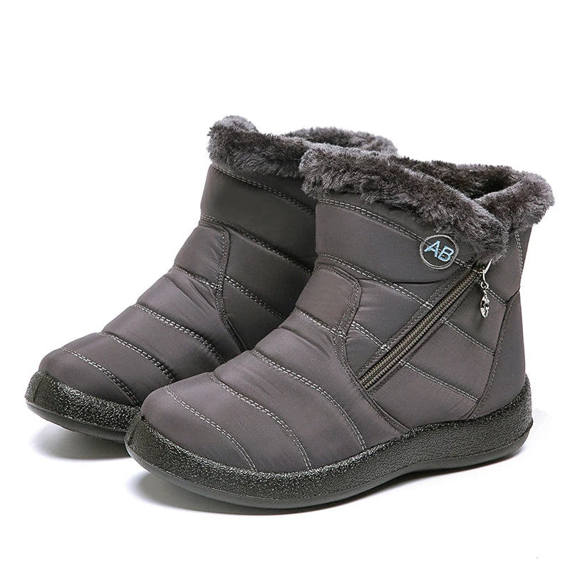 Women's Waterproof Winter Boots with Soft Fur | Alfadarling