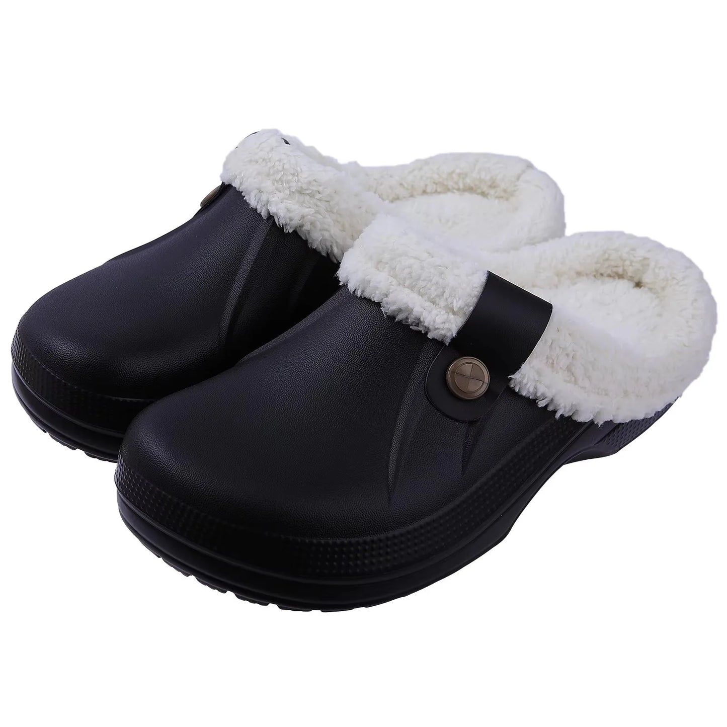 Crestar Memory Foam Fur Lined Clogs