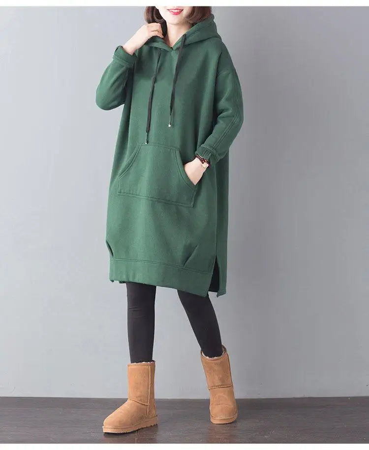 Autumn Winter Thick Hoodies Sweatshirts for Women