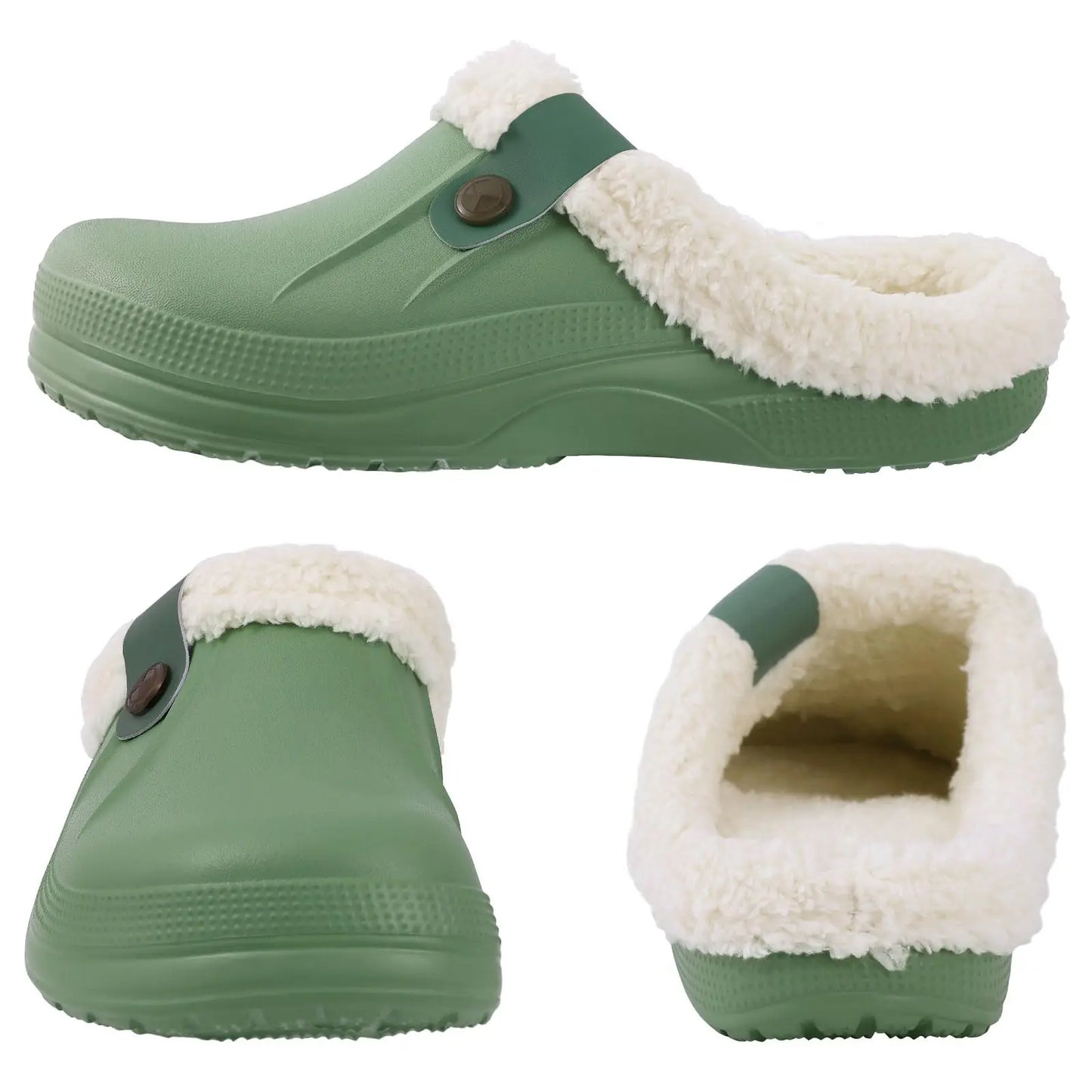 Crestar Memory Foam Fur Lined Clogs