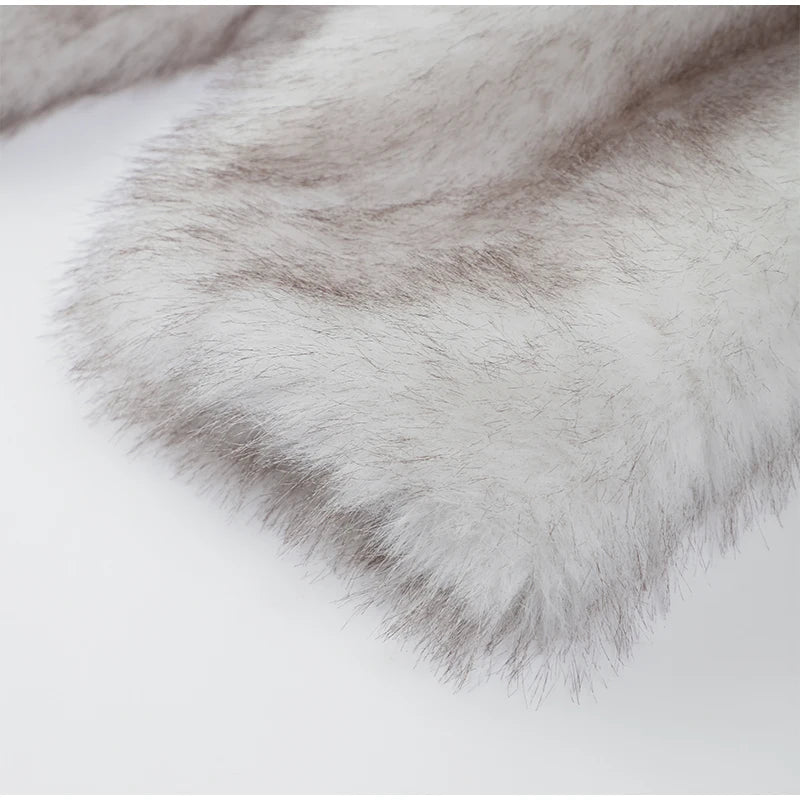 Fashion Warm Fluffy Faux Fur Coat