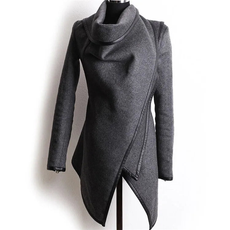 Women’s Trench Coat Long Cashmere Woolen Overcoat