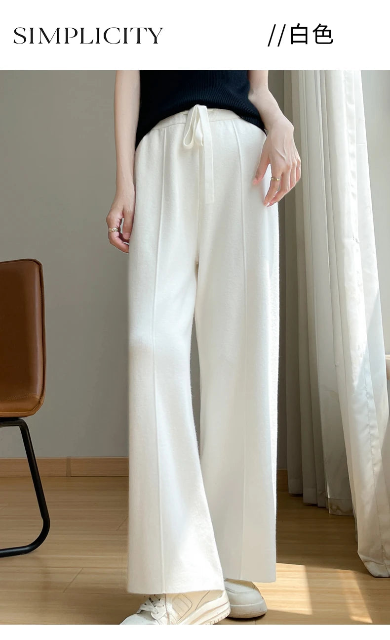 Women's High-Waist Cashmere Sports Pants