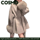 Switch Winter New Loose Fit Lazy Style Chic Fashion V-neck Blend Coat 2 image