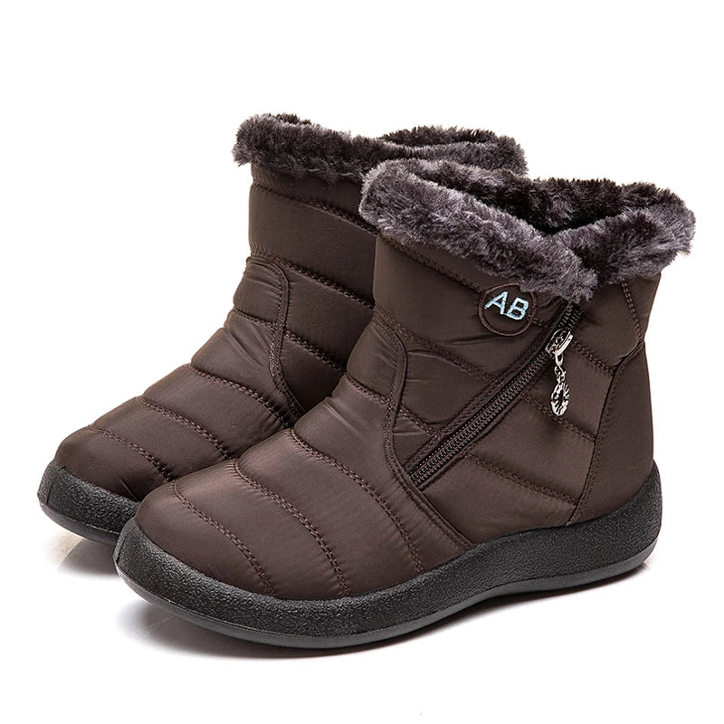 Women's Waterproof Winter Boots with Soft Fur | Alfadarling