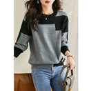 Switch Autumn Winter Oversized Contrast Color Sweater for Women 2 image