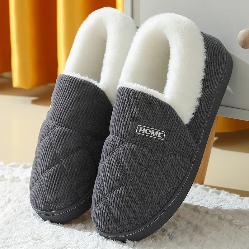 Evshine Women’s Plush Furry Winter Slippers