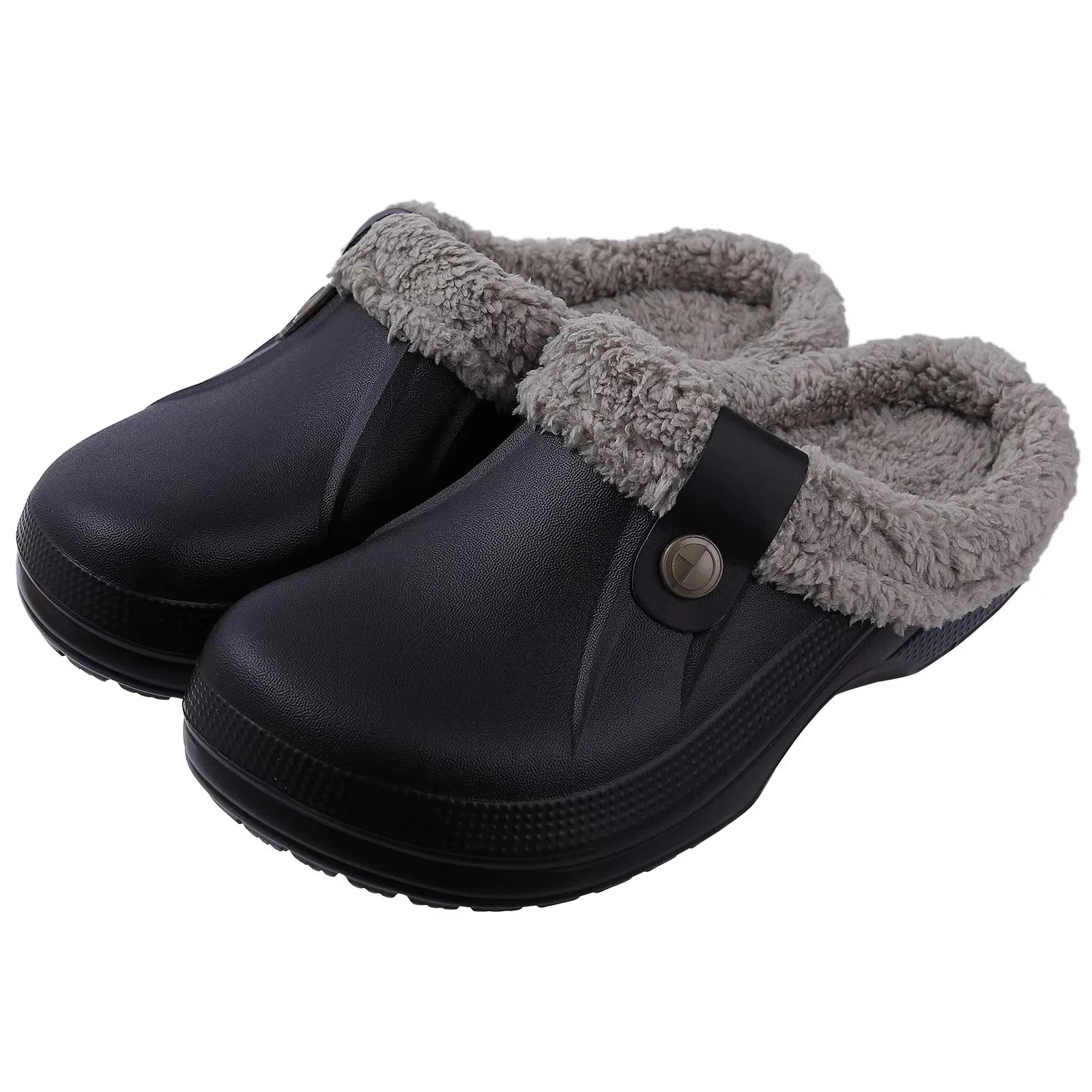 Crestar Memory Foam Fur Lined Clogs