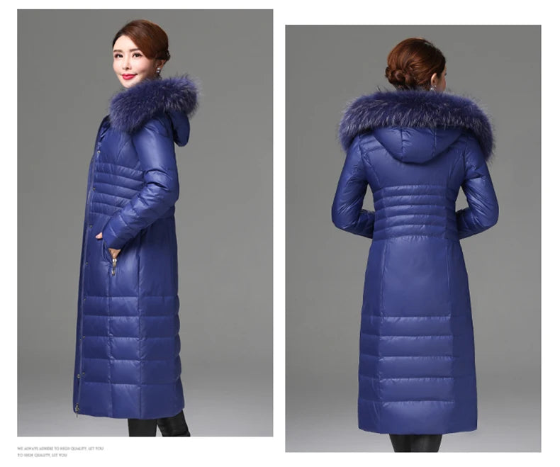 Shengyu Boya Over-The-Knee Long Down Jacket