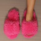 Switch Women&#39;s Faux Fur Fluffy Indoor Slippers - Warm &amp; Stylish 1 image