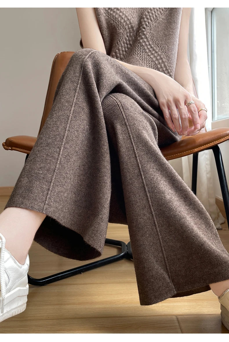 Women's High-Waist Cashmere Sports Pants