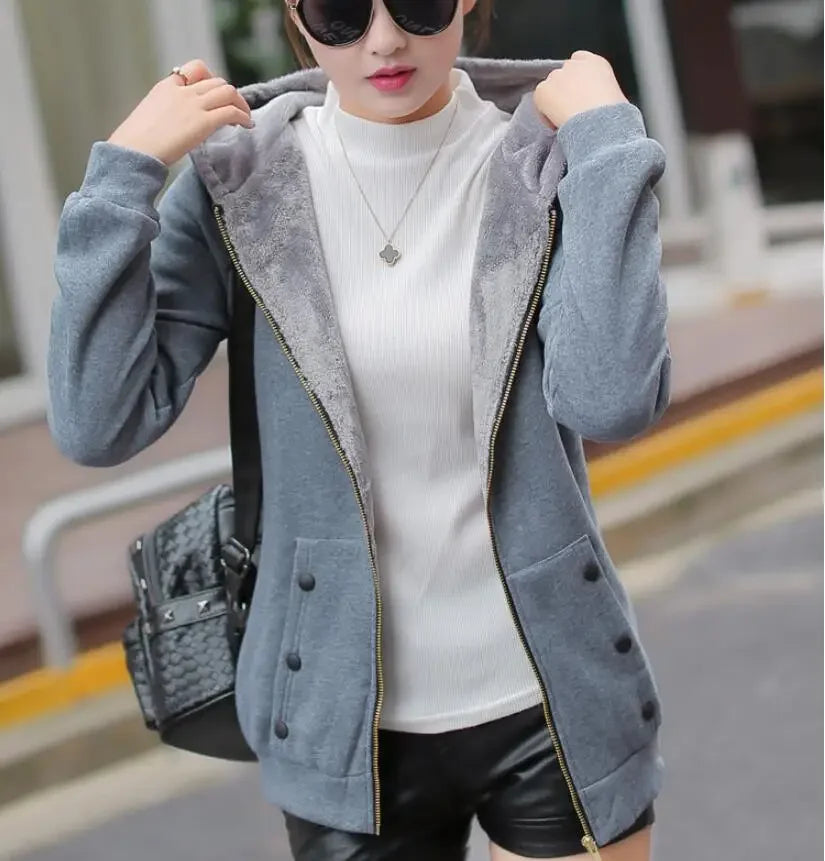 Women Hoodies Sweatshirt Casual Coat