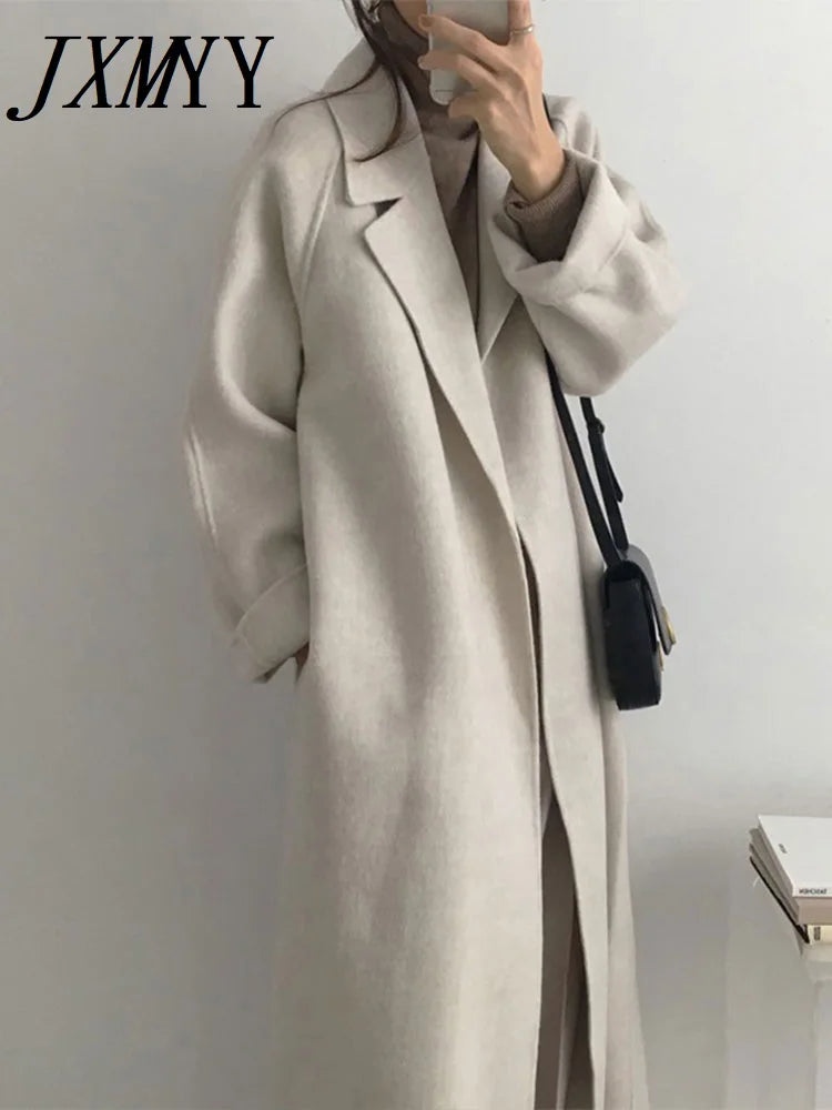 French Lazy Style Woolen Coat