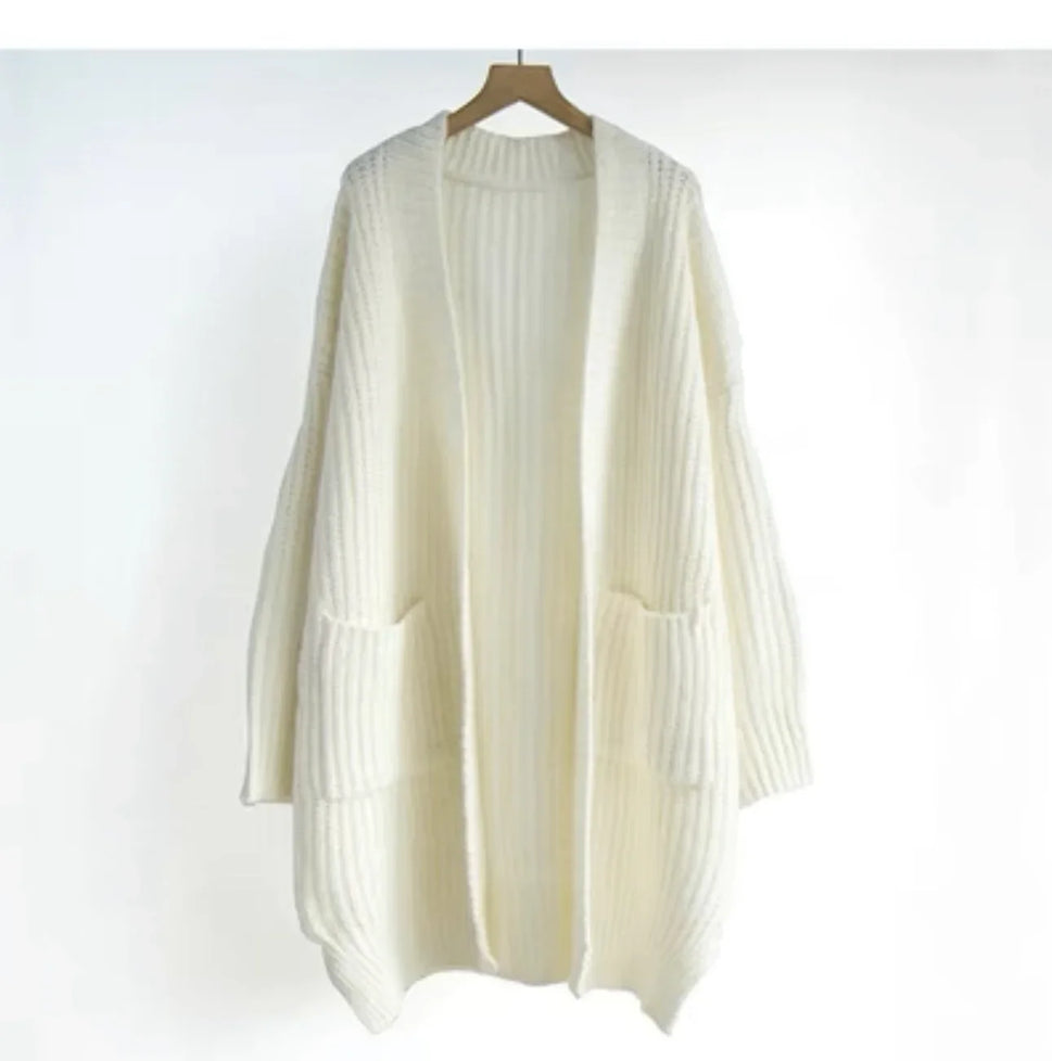 Elegant Long Knitted Cardigan for Women