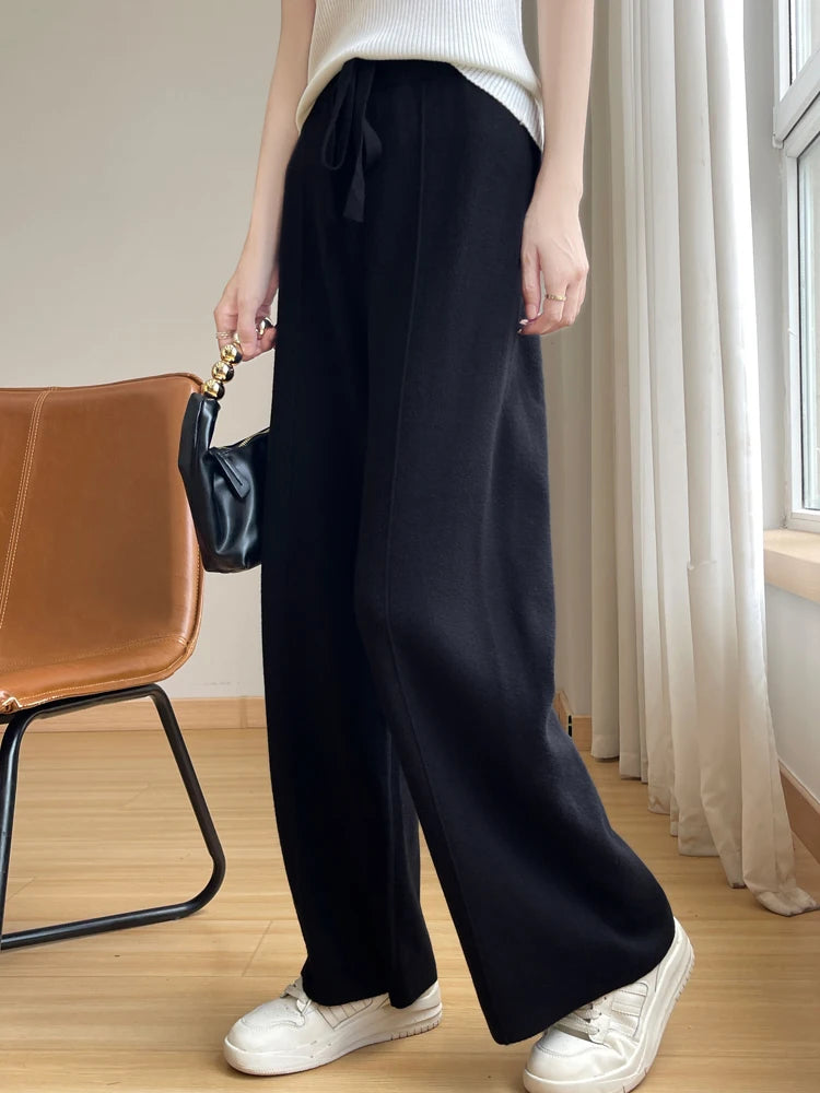 Women's High-Waist Cashmere Sports Pants