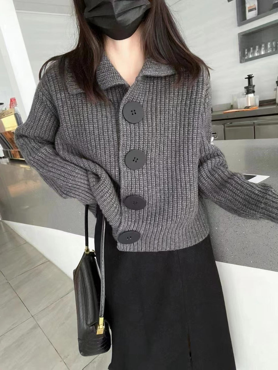 Cozy Chunky Knit Cardigan Jacket for Women