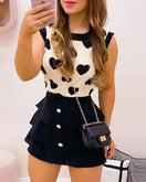 Switch Sweet Ladies 2-Piece Heart Print Outfit 1 image