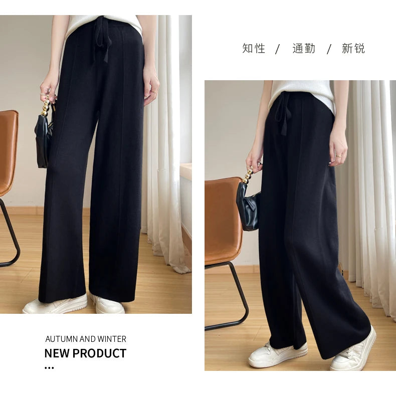 Women's High-Waist Cashmere Sports Pants