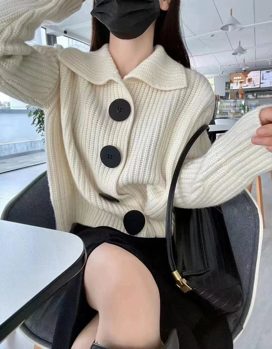 Cozy Chunky Knit Cardigan Jacket for Women