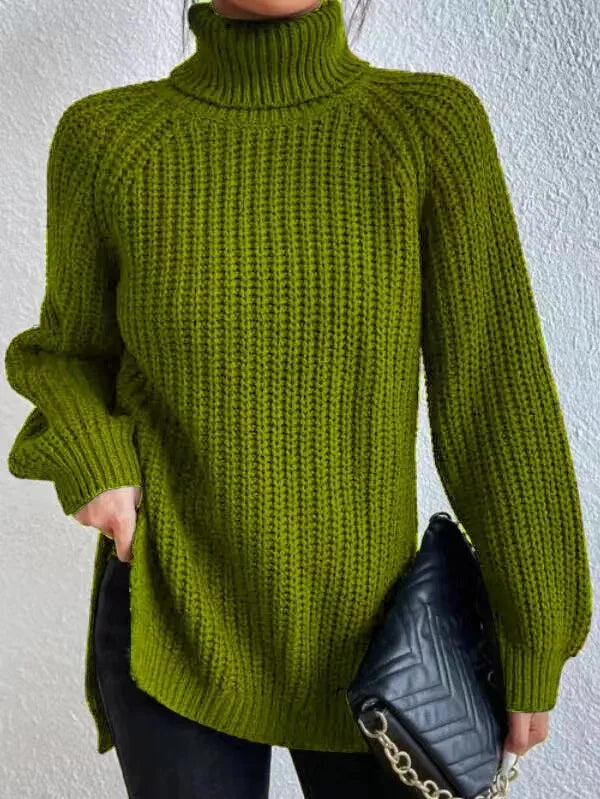 Elegant Oversized Winter Turtleneck Sweater