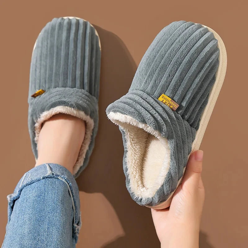 Evshine Women’s Plush Furry Winter Slippers