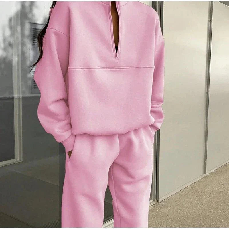 Women's Autumn Winter Sport Set – Sweatshirt & Pants Suit