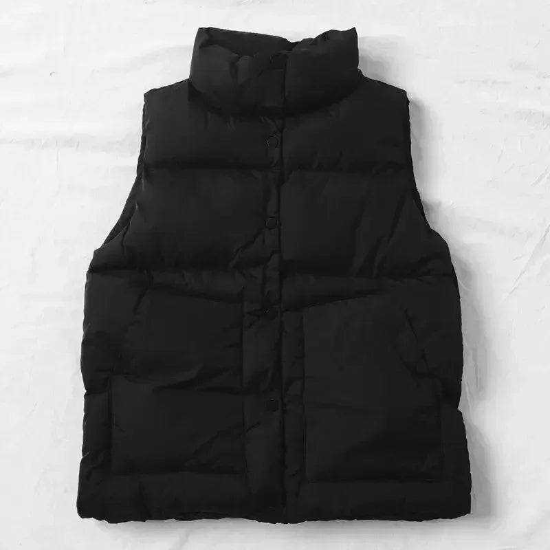 Jacket Vest Vest Women's Autumn Winter Loose Short Jacket Chaleco Mujer