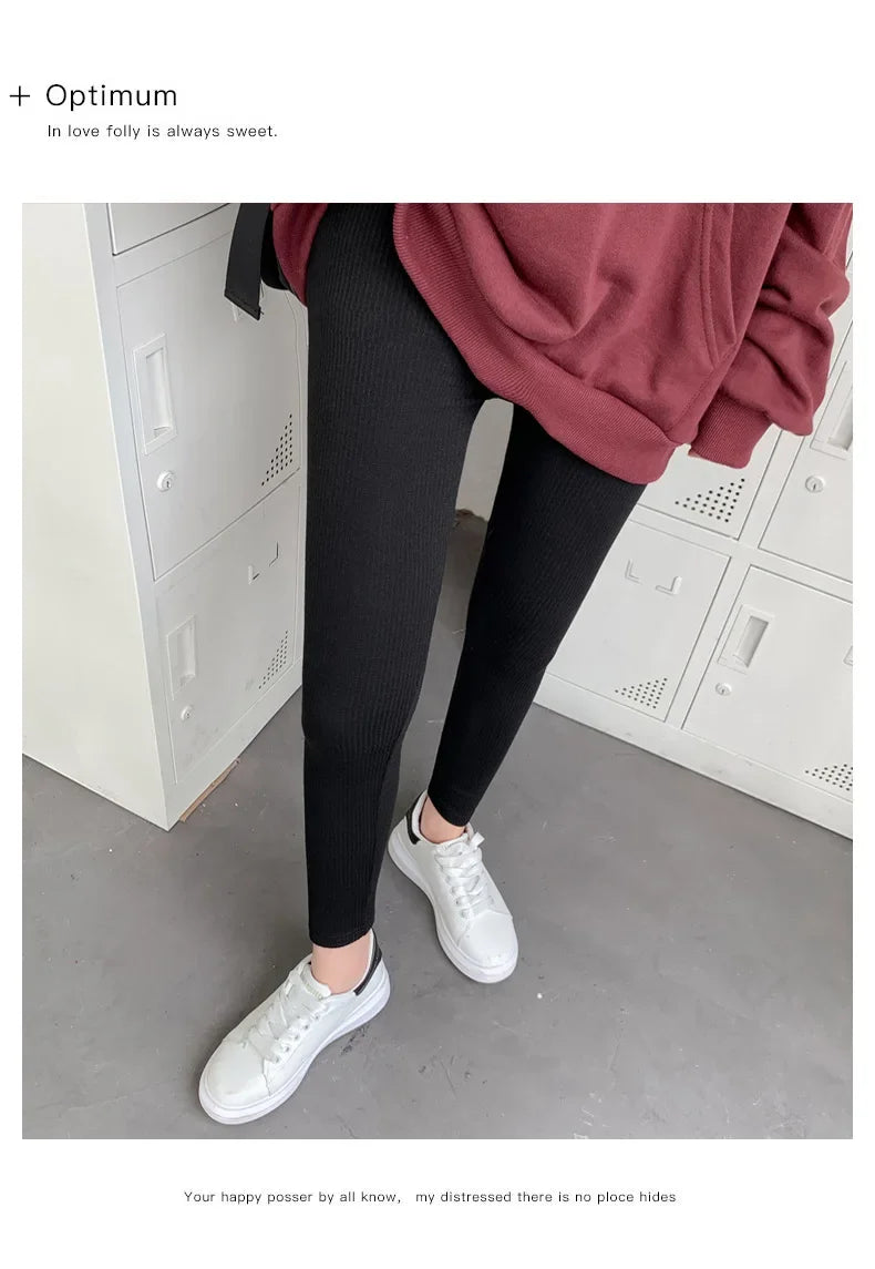 High Waist Warm Winter Skinny Pants - Alfadarling