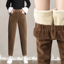 Switch Plush Thick Casual Corduroy Pants for Women 1 image