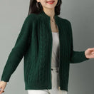 Switch Half High Collar Zipper Knitted Cardigan Jacket for Women 2 image