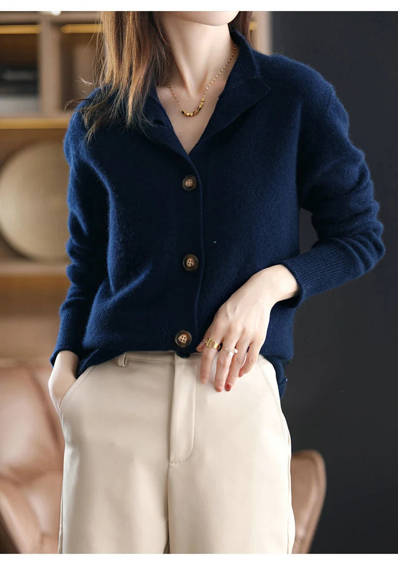 Elegant Vintage Knitting Cardigan for Women